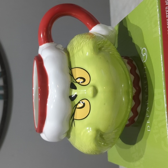 DEPARTMENT 56 Dr. Seuss Santa Grinch Sculpted Coffee Mug 32 Oz. New - Picture 2 of 10